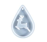 Stampo in resina epossidica elencato di Natale Elk Snowman Babbo Natale elencato silicone torta
