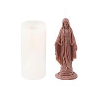 Stampo In Resina Epossidica Per Candela In Silicone Con Statua Della Vergine Maria Fai Da Te Decorazioni La Casa In Gesso Artigianale Stampo In Silicone