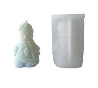 Stampo in resina epossidica per candele fatte a mano in cera per sapone per decorazioni Natale vecchio uomo pupazzo di neve sapone stampo