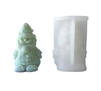 Stampo in resina epossidica per candele fatte a mano in cera per sapone per decorazioni Natale vecchio uomo pupazzo di neve sapone stampo