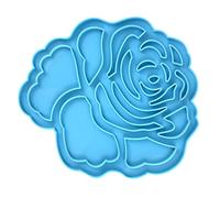 Stampo in resina floreale Stampi in silicone a forma di rosa cava per San Valentino Casting epossidico per montaggio a parete Decorazioni in resina per ciondoli per gioielli