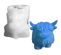 Stampo In Resina Per Animali,Stampi In Silicone 3D - Stampo Per Le Highlands Per Cioccolato Pasticceria Candele Ghiaccio Gelatina Cioccolato Pastello Cera Cibo