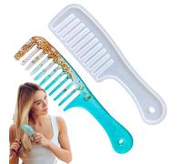 Stampo in resina per pettine per capelli - Stampo in resina per spazzole per capelli | per pettine per capelli in resina silicone | Stampo in resina per pettine per orecchie | in