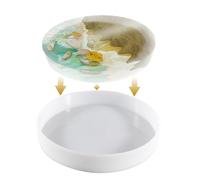 Stampo In Resina Per Tavola Di Salumeria - Rotonda In Resina Per Tavolo | Rotonda In Epoxy Silicone Per Resina | Stampo In Resina Epoxy Da, Vassoio Laterale Grande Rotondo