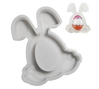 Stampo in resina per uova di Pasqua, stampo in silicone pasquale, creazione di sapone a forma di coniglio cavo, stampo in resina porta uova di Pasqua, stampi in silicone per artigianato artistico a