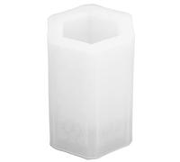Stampo in Resina, Portapenne Grande Stampi in Silicone Forniture Riutilizzabili per Colata Fai-da-te per Regali di Vasi di Fiori (5 stampi portapenne grandi con motivo esagonale)
