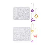 Stampo in resina siliconica per stampo portachiavi stella cuore shaker stampi resina epossidica stampo gioielli fabbricazione artigianato