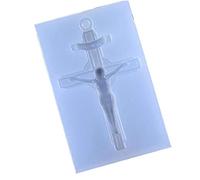 Stampo in Silicone 1pc, La Croce di Gesù DIY Monili Che Fanno Gli Attrezzi, Accessori per La Resina Epossidica Stampi Handmade di Cristallo della Torta del Fondente