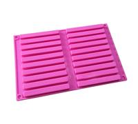 Stampo in silicone 20 fori per bastoncini di cioccolato texture flessibile resis