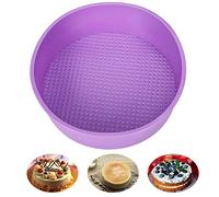 Stampo in Silicone 25,4 cm Round Cake Pan Baking Mold, BPA Free, Non-Stick European-Grade Silicone, 6 cm di profondità