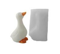Stampo in silicone 3D a forma di anatra fatta a mano per fare sapone, cerotti in resina, strumento di cottura per torte al cioccolato