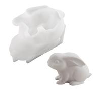 Stampo in silicone 3D a forma di coniglio pasquale, stampo in resina epossidica, per gesso, feste, insegnanti, amanti delle vacanze primaverili, eventi a tema, laboratori