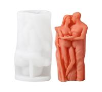 Stampo in silicone 3D a forma di coppia che si abbraccia, per San, a forma di amante che abbraccia fondente, per realizzare saponi fatti a mano e cioccolato