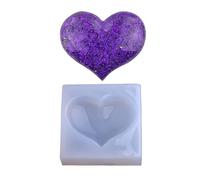 Stampo in silicone 3D a forma di cuore, in resina, per mousse, torte, aromaterapia, candela