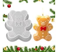 Stampo in silicone 3D a forma di di pan di per candele | Silicone per uso alimentare, antiaderente, facile rilascio, per cera, sapone, resina, gesso, principianti