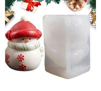 Stampo in silicone 3D, antiaderente, riutilizzabile | Stampo decorativo per albero di Natale per cera, fondente, gesso, sapone