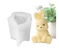 Stampo in silicone 3D coniglietto pasquale - design pollice in su e coniglio a forma di cuore | Kit per realizzare fai-da-te, fusione di resina in gesso per aromaterapia, simpatiche decorazion