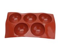 Stampo in silicone 3D emisfero Stampo per cioccolato Semisfera Stampo in silicone per cioccolato Stampo in silicone a semicerchio per torte da forno Cioccolato Marrone 4.1oz