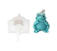 Stampo in silicone 3D per candele a forma di rana, per aromaterapia, candele, gesso, sapone, resina epossidica