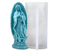 Stampo in silicone 3D per candele con Vergine Maria Vergine Maria, stampo per candele in resina per aromaterapia, sapone, di soia, sapone, argilla, gesso, resina arte