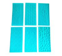 Stampo in silicone 6 pz/set da cucina domestica cuocere dessert fondente pasta di zucchero fornitura per bambini genitori cibo decorazione strumento stampo in silicone per le mani