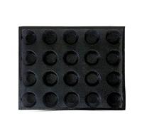 Stampo in silicone a 20 fori per torta T Mini pizza modello pane rotondo hamburger stampo antiaderente teglia
