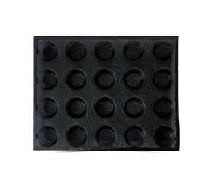 Stampo in silicone a 20 fori per torta T Mini pizza modello pane rotondo hamburger stampo antiaderente teglia
