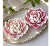 Stampo in silicone a 3 cavità a forma di cuore per fiori in rilievo, candele aromaterapiche e decorazioni fai-da-te - Stampo riutilizzabile con dettagli intricati dei petali, decorazioni per la casa, 