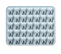 Stampo in silicone a 35 cavità a forma di mini denti, stampi 3D piccoli molari per decorare cioccolato, caramelle, gelatine, fondente, dessert, resina e argilla