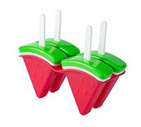 Stampo in silicone a 4 fori per gelato e ghiaccioli, per uso alimentare, a forma di anguria, gadget fatti a mano, stampi pop per bambini