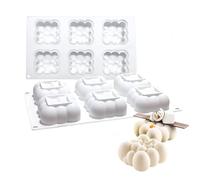 Stampo in silicone a 6 fori per torte a forma di nuvola di bolle 2pcs