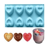 Stampo In Silicone A Cuore, Forma Per Dolci In Silicone Con 8 Cavità, Forma Per Dolcetti, Da Cucina San Festa Decorazione Torte Caramelle Party Trattamenti Resina Arte Artigianato