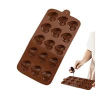 Stampo In Silicone A Cuore, Stampo Da Cucina In Silicone | Cozze Dolci In Silicone Con 15 Griglie, Stampo A Cuore Di Cioccolato - Stampi Per Dolci Al Cioccolato, Stampi D