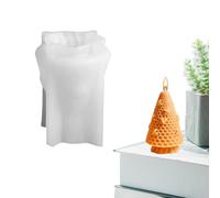 Stampo in silicone a d'ape - Stampo cilindrico per candele e sapone 7,6 x 7,1 cm | candela profumata al miele in resina, m olde artigianale sapone fatto a mano, mole per fornello