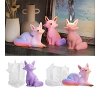 Stampo in silicone a forma di 3D per candele fai da te, materiale antiaderente per una facile demolizione, stampo perfetto per cera, cemento, progetti di aromaterapia, regalo creativo per artigiani