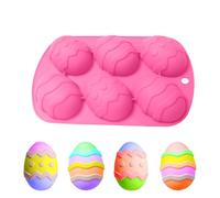 Stampo in silicone a forma di | 6 cavità antiaderente | Stampo in silicone 3D Pasqua per cioccolatini - per la preparazione di dolci, torte, orsetti gommosi e per fai da te e