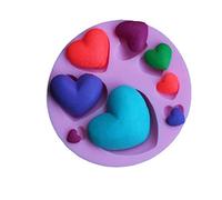 Stampo in silicone a forma di 8 cuori diverse dimensioni DIY fai da te calchi stampino decorazioni romantiche sapone gesso resina bomboniere dolci