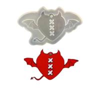 Stampo in silicone a forma di ala di angelo, alla moda, a forma di cuore, per decorazioni di torte, cioccolatini, decorazioni artigianali