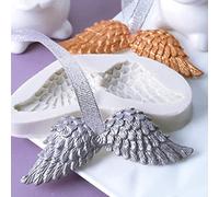 Stampo in silicone a forma di ali d'angelo, stampi per cioccolato, fondente, cupcake, strumenti per decorazione torte fai da te, aromaterapia, cera, argilla, candele