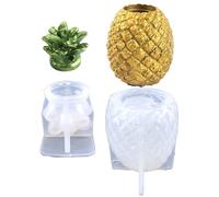Stampo in silicone a forma di ananas, per gioielli, gioielli, bigiotteria, vaso, portapenne, bottiglia per gioielli, ornamenti