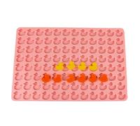 Stampo in silicone a forma di anatra, stampi in silicone per cioccolato, con 96 cavità, antiaderente, in qualità alimentare, per decorazioni di torte, orsetti gommosi,