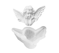 Stampo in silicone a forma di angelo, per candele, cioccolato, fondente, facile da rilasciare, 10,5 x 6,5 x 3,3 cm, 32 g, in silicone leggero, strumento fai da te fatto a mano per principianti