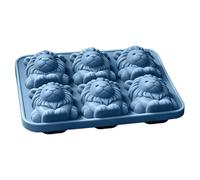 Stampo in silicone a forma di animale 3D Leone 6 scomparti in silicone