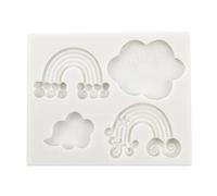 Stampo in silicone a forma di arcobaleno di nuvole stampi in silicone per pasticceria cioccolato caramelle gelato stampi da forno stampi da forno in silicone