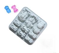 Stampo In Silicone A Forma Di Auto - Vassoio Per Auto Da Corsa A 9 Cavità Riutilizzabile A Liquidazione Facile, Kit Artigianato In Resina Epoxy Argilla Di Gesso | Strumento Di Produzione Di Caramelle