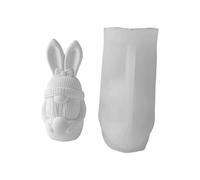 Stampo in silicone a forma di Babbo Natale con barba, a forma di vecchio, per Pasqua, in silicone, ornamento per la casa