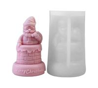 Stampo in silicone a forma di Babbo Natale creativo a forma di Babbo Natale profumato per la cera profumata per feste di Natale