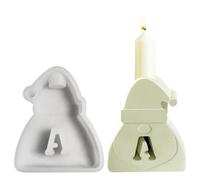 Stampo in silicone a forma di Babbo Natale, lettere facilmente solubili, per uso alimentare