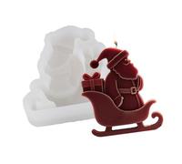 Stampo in silicone a forma di Babbo Natale, statuetta di Babbo Natale, strumento di cottura per resina epossidica artigianale sapone clausola