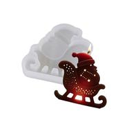 Stampo in silicone a forma di Babbo Natale, statuetta di Babbo Natale, strumento di cottura per resina epossidica artigianale sapone clausola